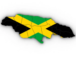 3d political map of jamaica 3D Model