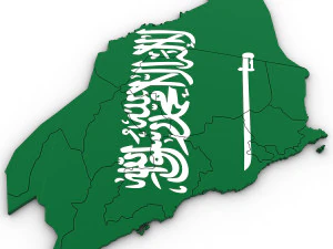 3d political map of saudi arabia 3D Model