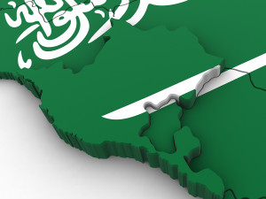 3d political map of saudi arabia Modelo 3D