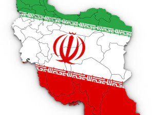 伊朗的 3d 政治地图 3D 模型