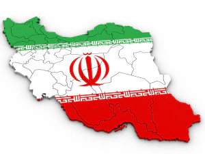 3d political map of iran 3D Model