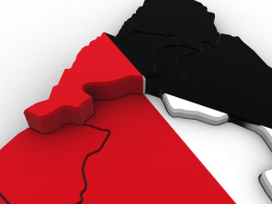 3d political map of jordan 3D Model