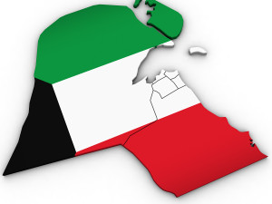 3d political map of kuwait Modello 3D