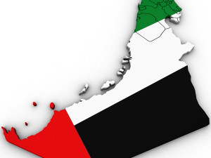 3d political map of united arab emirates Modello 3D