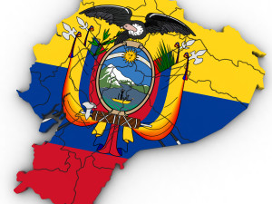 3d political map of ecuador 3D Модель