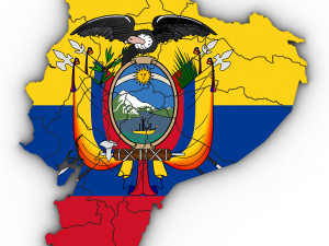 3d political map of ecuador 3Dモデル