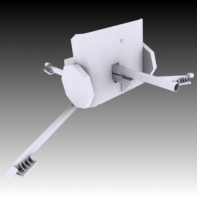 of a 2 pounder british at 3D Model .c4d .max .obj .3ds .fbx .stl .blend 