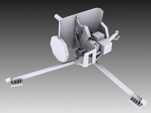 of a 2 pounder british at 3D Model