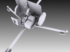 of a 2 pounder british at 3D Model