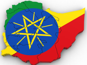 3d political map of ethiopia Modello 3D