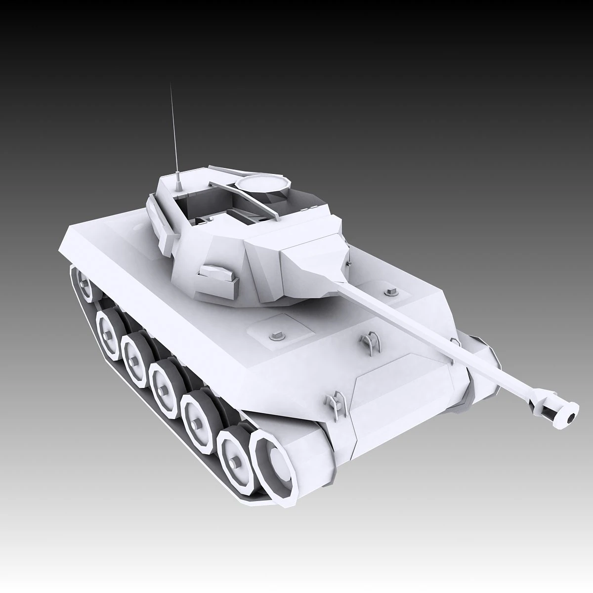 hellcat tank ww2 3D Model .c4d .max .obj .3ds .fbx .stl .blend 
