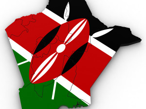 3d political map of kenya 3D 模型