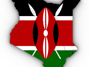 3d political map of kenya 3D 模型