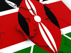 3d political map of kenya 3D 模型