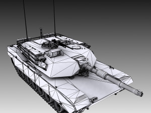 m1 abrams tank 3D-Modell