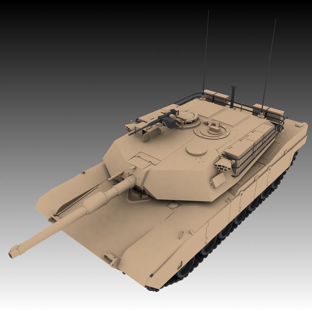 m1 abrams tank 3D-Modell .c4d .max .obj .3ds .fbx .stl .blend 