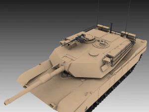 m1 abrams tank 3D Model