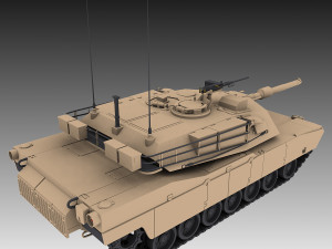m1 abrams tank 3D-Modell