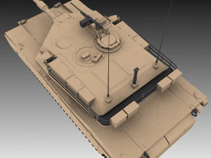 carro armato M1 Abrams Modello 3D