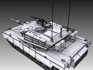 m1 abrams tank 3D-Modell