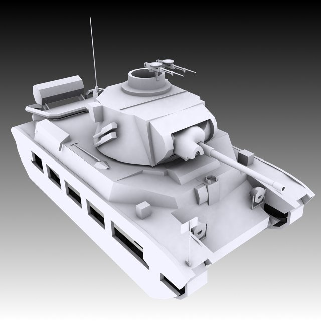 matilda ww2 tank 3D-Modell .c4d .max .obj .3ds .fbx .stl .blend 