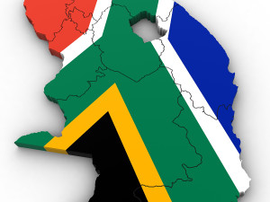 3d political map of south africa Modelo 3D