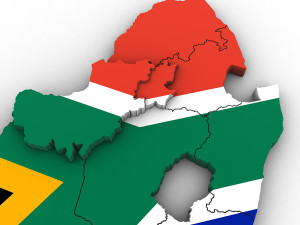 3d political map of south africa Modelo 3D