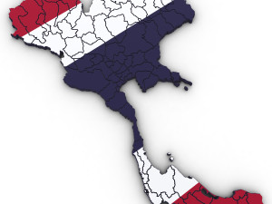 3d political map of thailand Modelo 3D