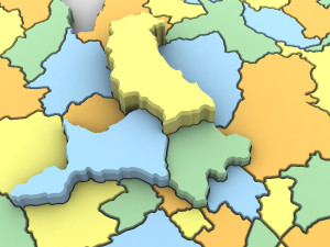 3d political map of thailand Modelo 3D