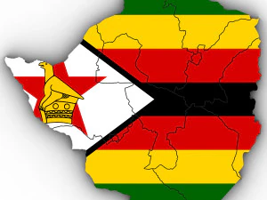 3d political map of zimbabwe 3D Model