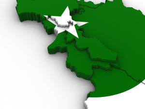 3d political map of pakistan Modelo 3D