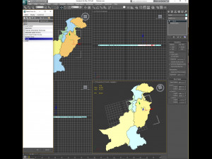 3d political map of pakistan Modelo 3D
