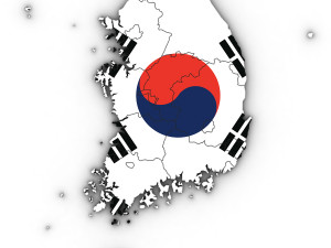 3d political map of south korea Modello 3D