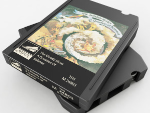 8 track tape Modello 3D