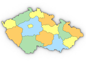 3d political map of the czech republic Modelo 3D