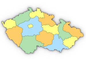 3d political map of the czech republic 3D Model