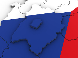 3d political map of the czech republic Modelo 3D