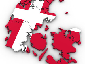 3d political map of denmark Modello 3D