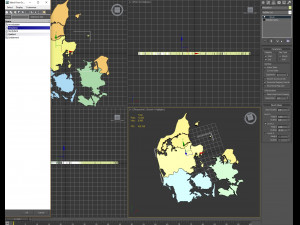 3d political map of denmark 3D 모델