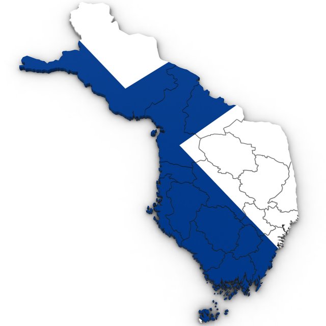 3d political map of finland Model 3D .c4d .max .obj .3ds .fbx .stl .blend 