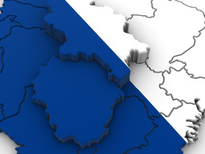 3d political map of finland Model 3D