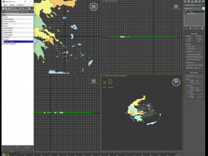 3d political map of greece 3D Model