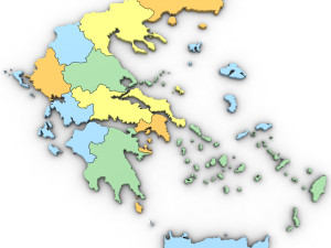 3d political map of greece 3D Model