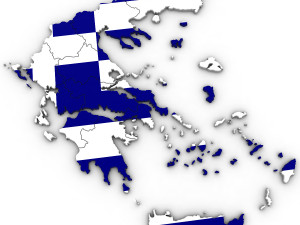 3d political map of greece 3D Model