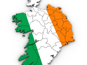 3d political map of ireland Modello 3D