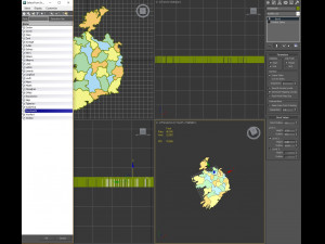 3d political map of ireland 3D Model