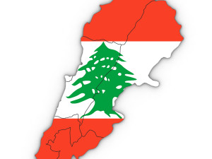 3d political map of lebanon Modelo 3D