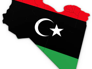 3d political map of libya 3D Model