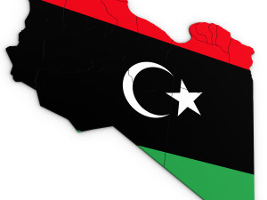 3d political map of libya Modelo 3D