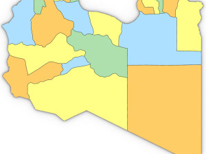 3d political map of libya Modelo 3D
